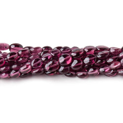 5-6mm Malaia Garnet Plain Oval Beads 16 inch 72 pieces AA (ONLINE ORDER ONLY)