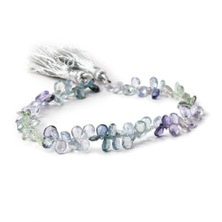 5-6mm Multi Color Fancy Sapphire Faceted Pear Beads 7.5 inch 93 pieces (ONLINE ORDER ONLY)