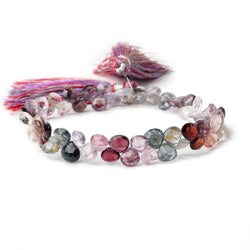 5-6mm Multi Color Spinel Faceted Heart Beads 8 inch 64 pieces (ONLINE ORDER ONLY)