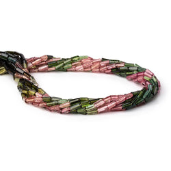 5-6mm Multi Color Tourmaline Plain Tube Beads 14 inch 57 pieces (ONLINE ORDER ONLY)