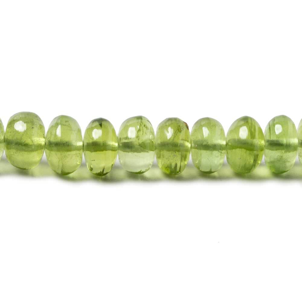 5-6mm Peridot Beads Plain Rondelle 18 inch 138 pieces (ONLINE ORDER ONLY)
