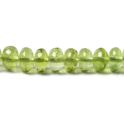 5-6mm Peridot Beads Plain Rondelle 18 inch 138 pieces (ONLINE ORDER ONLY)