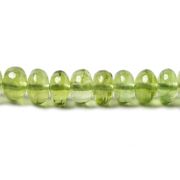5-6mm Peridot Beads Plain Rondelle 18 inch 138 pieces (ONLINE ORDER ONLY)