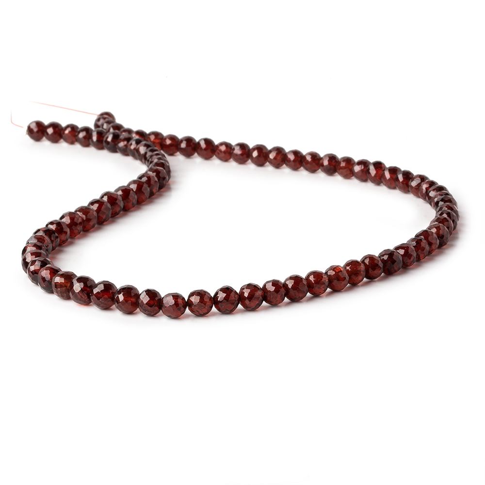 5-6mm Pyrope Garnet faceted rounds 15.75 inches 75 beads AAA (ONLINE ORDER ONLY)