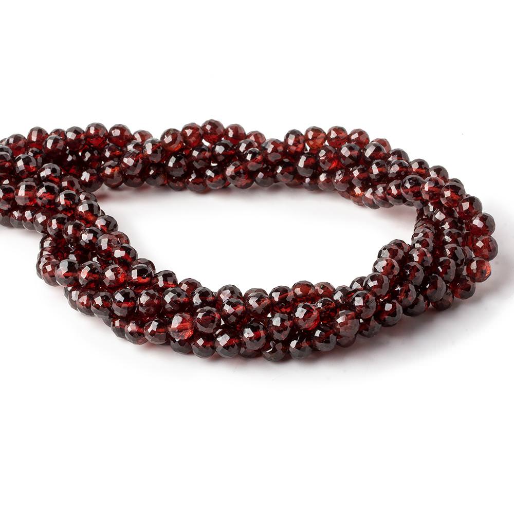5-6mm Pyrope Garnet faceted rounds 15.75 inches 75 beads AAA (ONLINE ORDER ONLY)