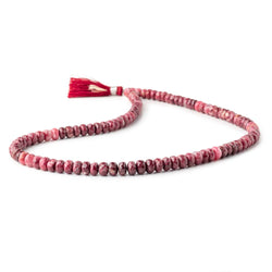 5-6mm Shaded Thulite Faceted Rondelle Beads 16 inch 105 pieces (ONLINE ORDER ONLY)