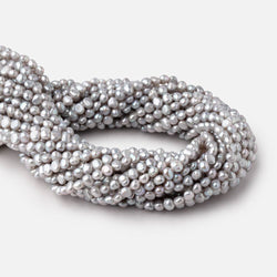 5-6mm Silver Side Drill Baroque Freshwater Pearls 16 inch 82 Beads (ONLINE ORDER ONLY)