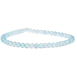 5-6mm Sky Blue Topaz Faceted Round Beads 10 inch 44 pieces (ONLINE ORDER ONLY)