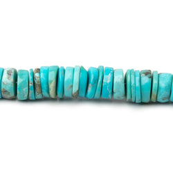 6mm Sleeping Beauty Turquoise Plain Heishi Beads 15 inch 266 pieces (ONLINE ORDER ONLY)