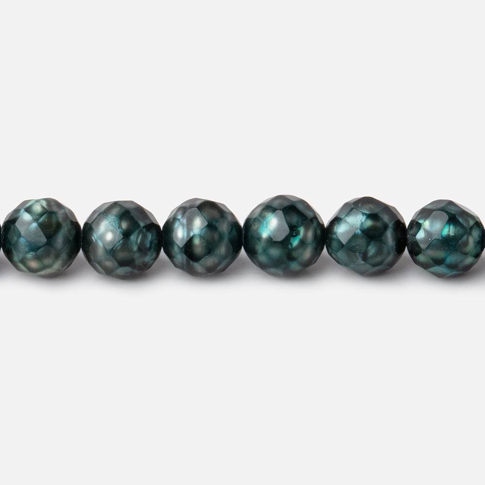 5-6mm Teal Faceted Round Freshwater Pearls 16 inch 69 pieces (ONLINE ORDER ONLY)