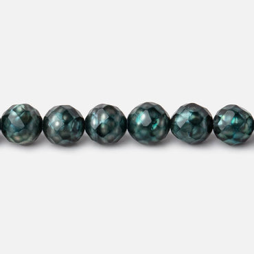 5-6mm Teal Faceted Round Freshwater Pearls 16 inch 69 pieces (ONLINE ORDER ONLY)
