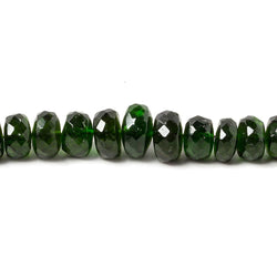 5-7.5mm Chrome Diopside faceted rondelle beads 18 inch 127 pieces (ONLINE ORDER ONLY)