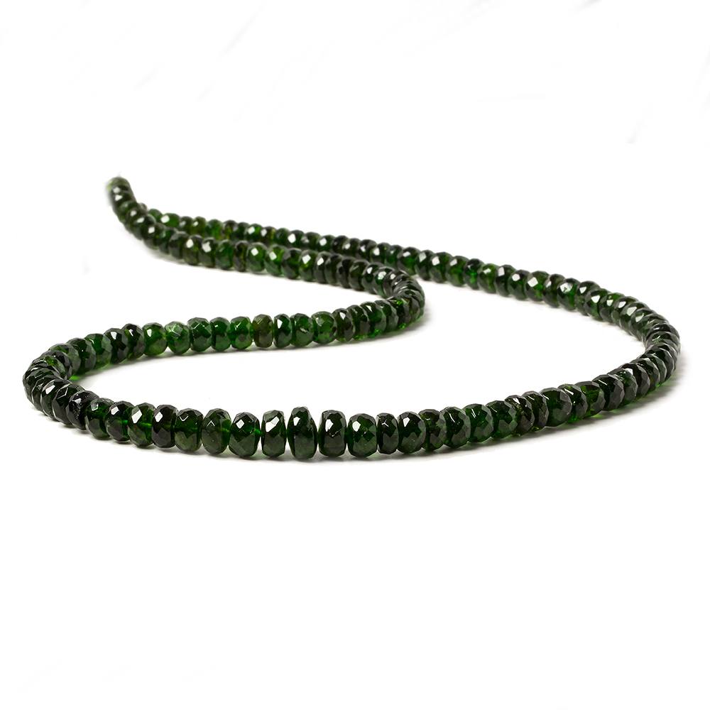 5-7.5mm Chrome Diopside faceted rondelle beads 18 inch 127 pieces (ONLINE ORDER ONLY)