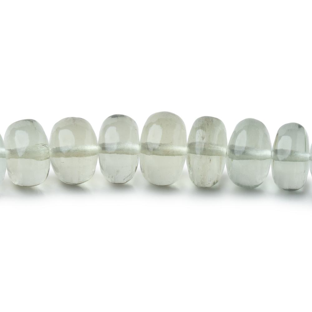 5-7.5mm Madagascar Aquamarine Plain Rondelle 18 inch 132 Beads AAA (ONLINE ORDER ONLY)