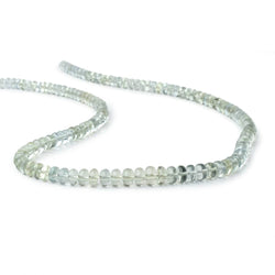 5-7.5mm Madagascar Aquamarine Plain Rondelle 18 inch 132 Beads AAA (ONLINE ORDER ONLY)