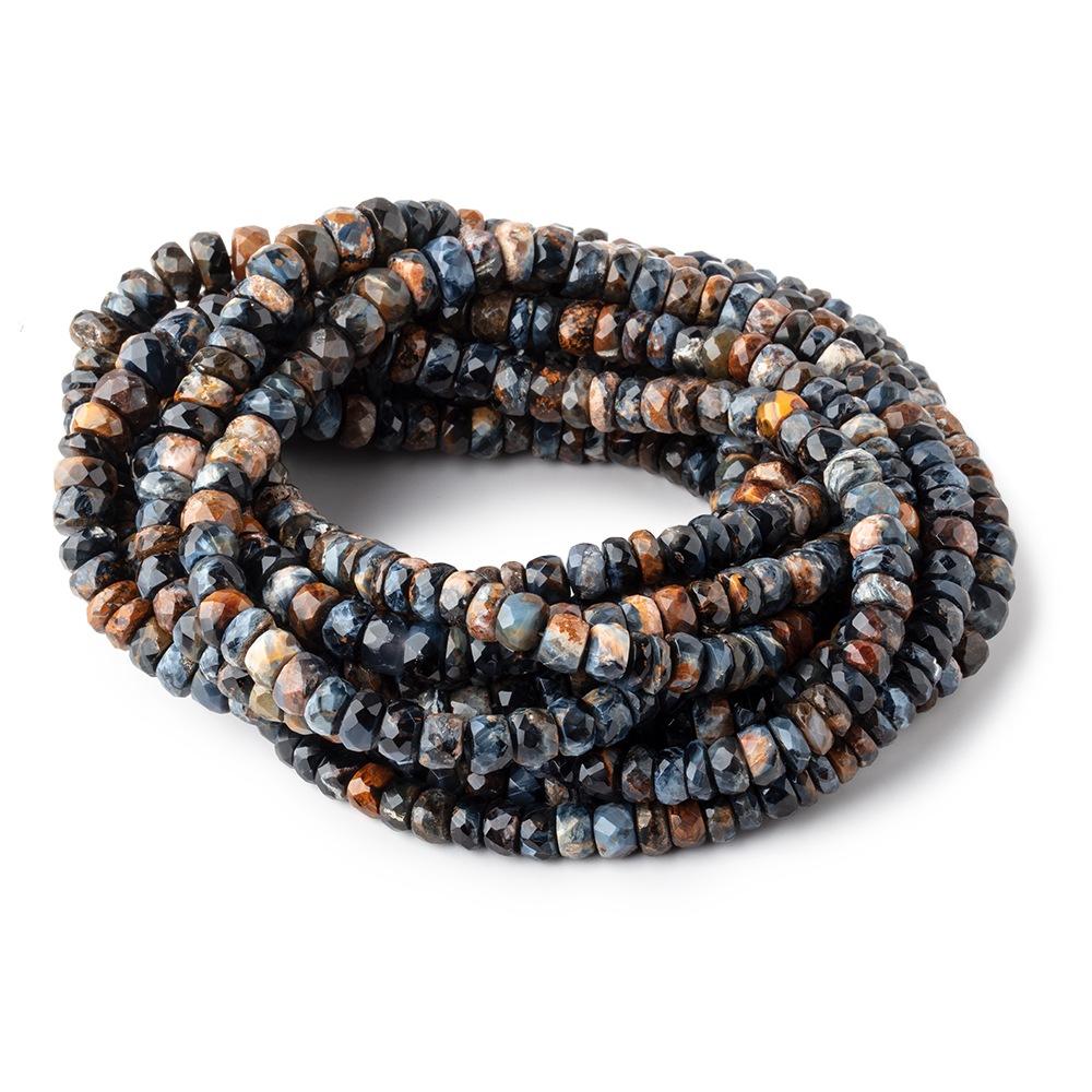 5-7.5mm Pietersite Faceted Rondelle Beads 17 inch 120 pieces (ONLINE ORDER ONLY)