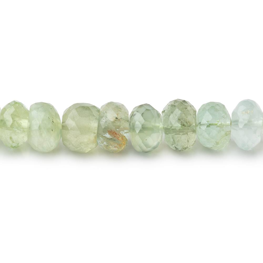5-7.5mm Prehnite Faceted Rondelle Beads 9.5 inch 62 pieces (ONLINE ORDER ONLY)