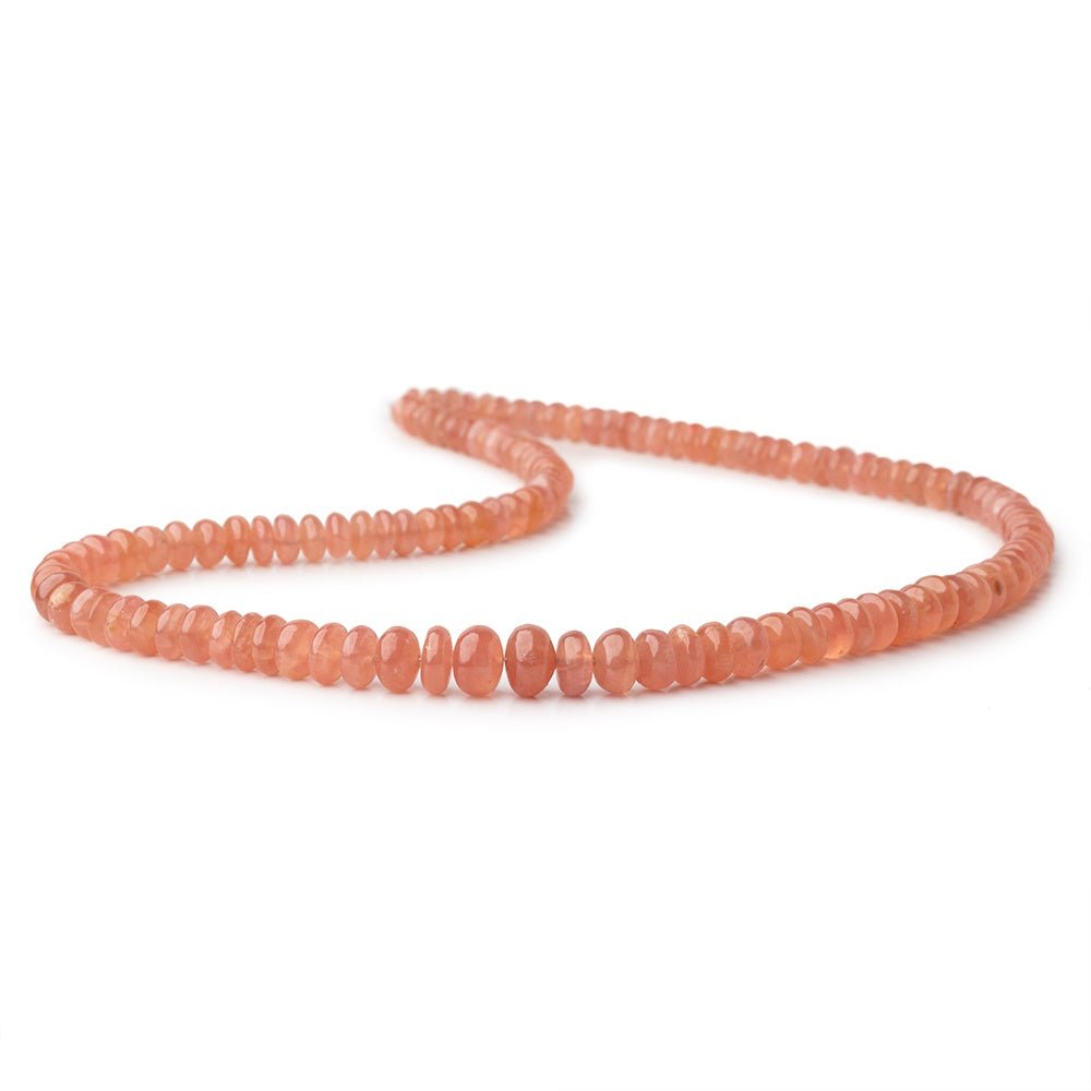 5-7.5mm Rhodochrosite Plain Rondelle Beads 16 inch 110 pieces AA (ONLINE ORDER ONLY)