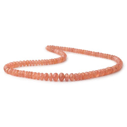5-7.5mm Rhodochrosite Plain Rondelle Beads 16 inch 110 pieces AA (ONLINE ORDER ONLY)