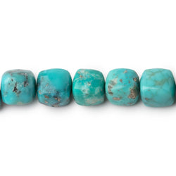 5-7.5mm Sleeping Beauty Turquoise Plain Cubes 16 inch 60 Beads AAA (ONLINE ORDER ONLY)