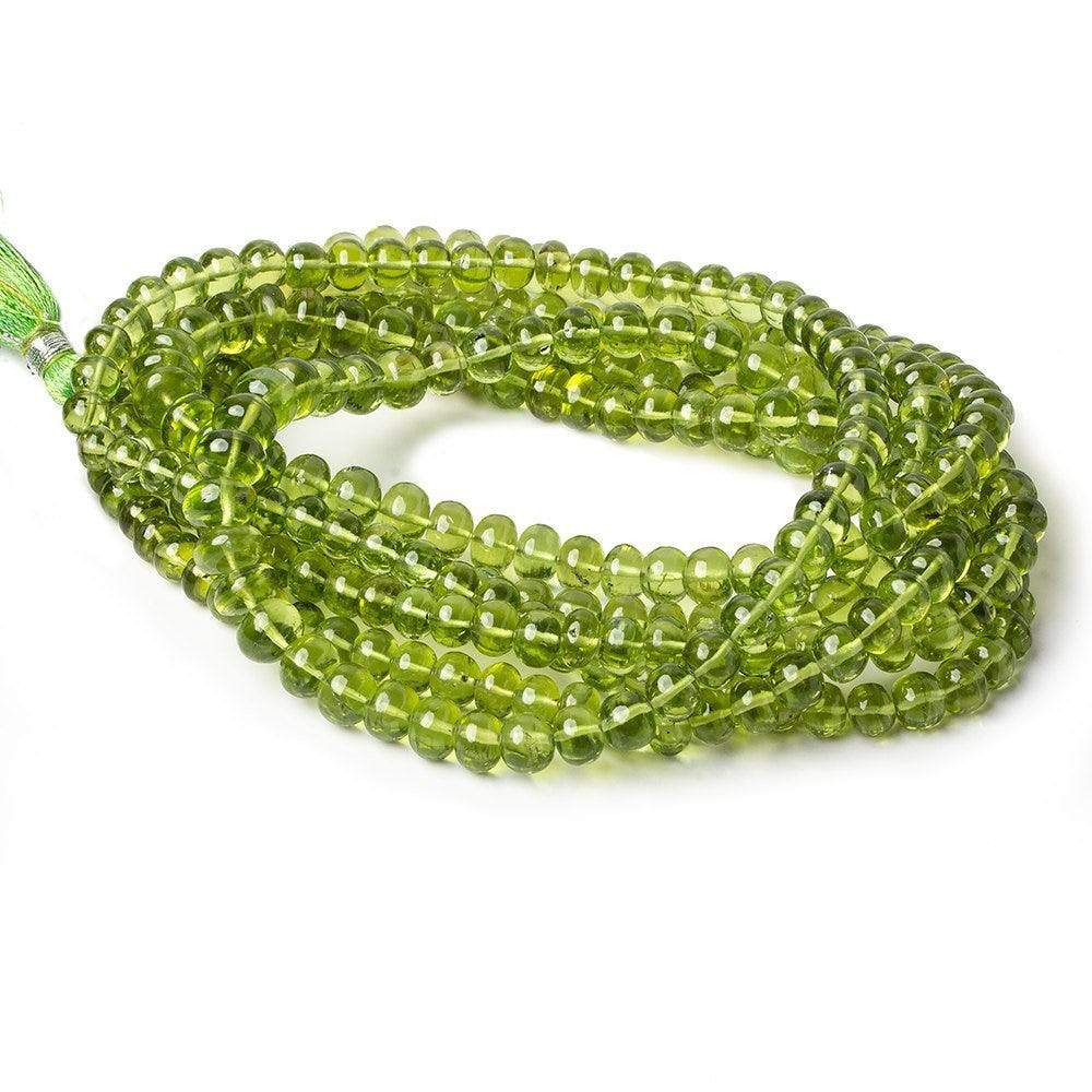 5-7mm Afghani Peridot Plain Rondelle Beads 18 inch 110 pcs AAA Grade (ONLINE ORDER ONLY)