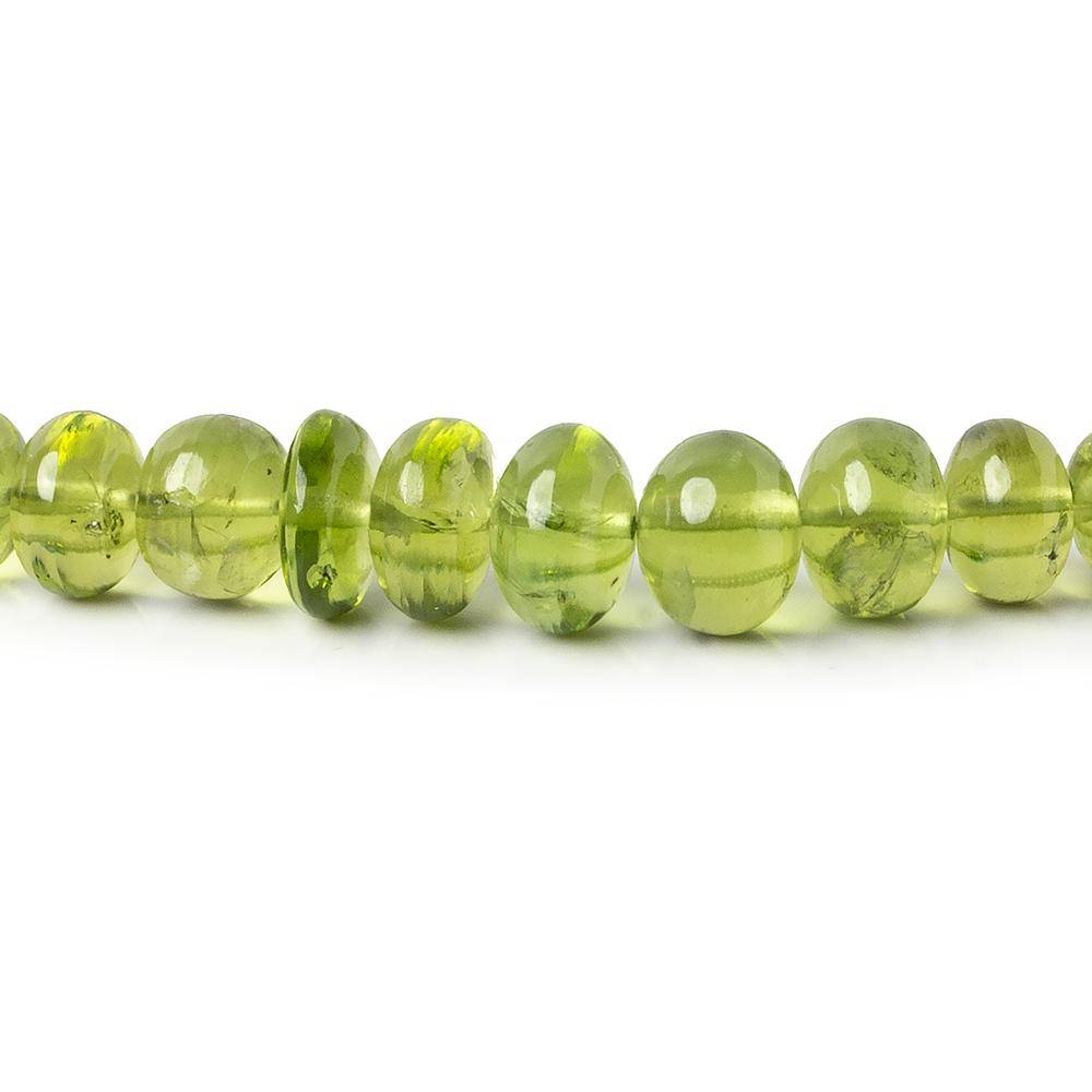 5-7mm Afghani Peridot Plain Rondelle Beads 18 inch 110 pcs AAA Grade (ONLINE ORDER ONLY)