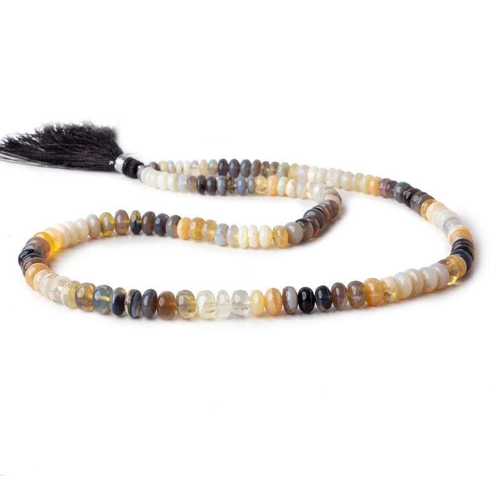5-7mm Australian Opal Plain Rondelle Beads 18 inch 130 pieces AA (ONLINE ORDER ONLY)