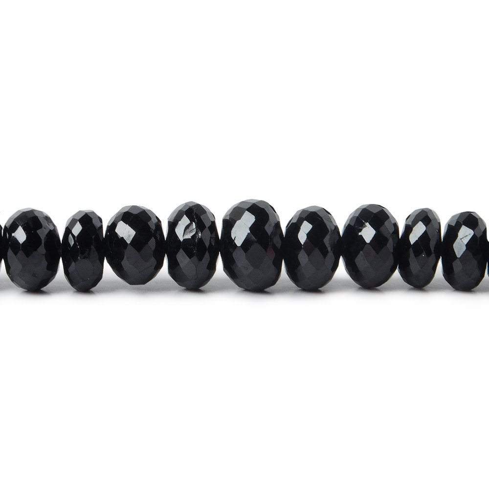 8mm Black Spinel Faceted Rondelle Beads 16 inch 72pieces (ONLINE ORDER ONLY)