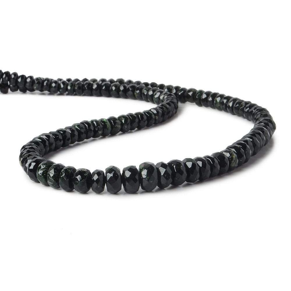 5-7mm Chrome Tourmaline Faceted Rondelle 14 inch 122 pieces (ONLINE ORDER ONLY)