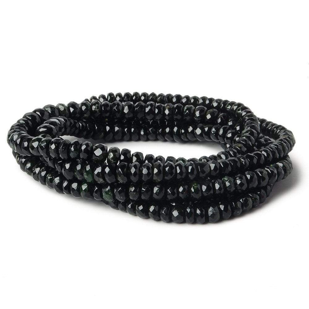 5-7mm Chrome Tourmaline Faceted Rondelle 14 inch 122 pieces (ONLINE ORDER ONLY)