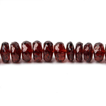 6-7mm Mozambique Garnet Faceted Rondelle Beads 16 inch 132 pieces (ONLINE ORDER ONLY)
