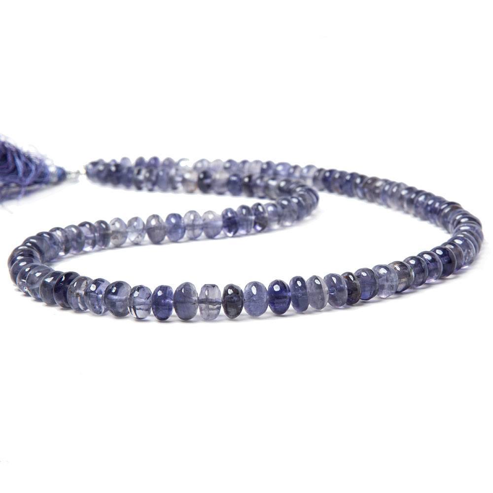 5-7mm Iolite Plain Rondelle Beads 16 inch 105 pieces (ONLINE ORDER ONLY)
