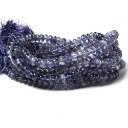 5-7mm Iolite Plain Rondelle Beads 16 inch 105 pieces (ONLINE ORDER ONLY)