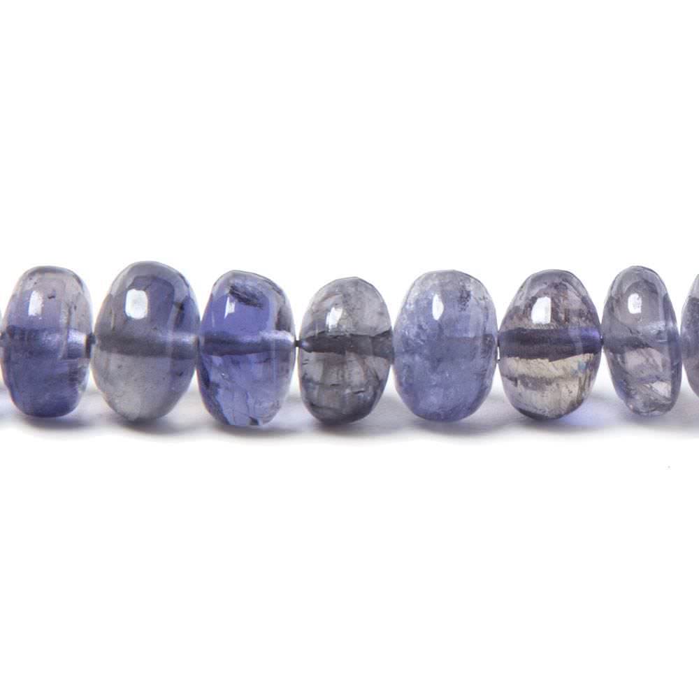 5-7mm Iolite Plain Rondelle Beads 16 inch 105 pieces (ONLINE ORDER ONLY)