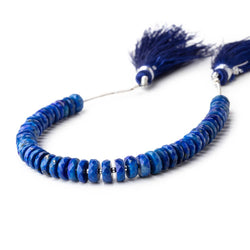 8-9.5mm Lapis Lazuli Faceted Heishi Beads 5.75 inch 48 pieces (ONLINE ORDER ONLY)