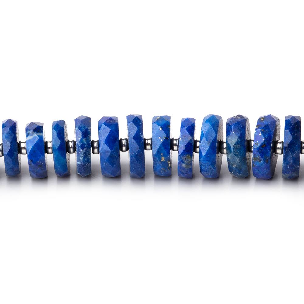 8-9.5mm Lapis Lazuli Faceted Heishi Beads 5.75 inch 48 pieces (ONLINE ORDER ONLY)