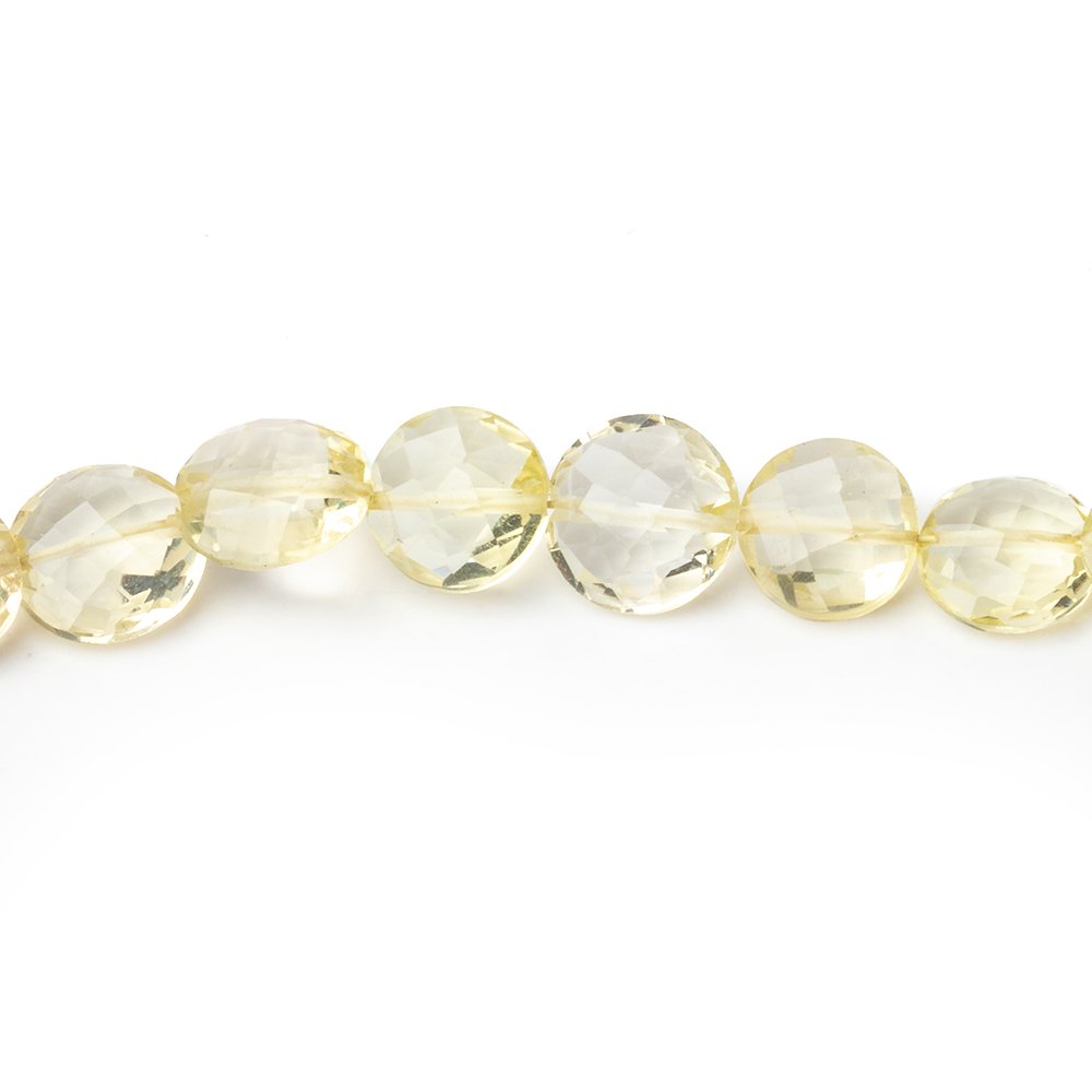 5-7mm Lemon Quartz Faceted Coin Beads 16 inch 67 pieces (ONLINE ORDER ONLY)