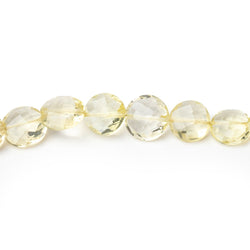 5-7mm Lemon Quartz Faceted Coin Beads 16 inch 67 pieces (ONLINE ORDER ONLY)