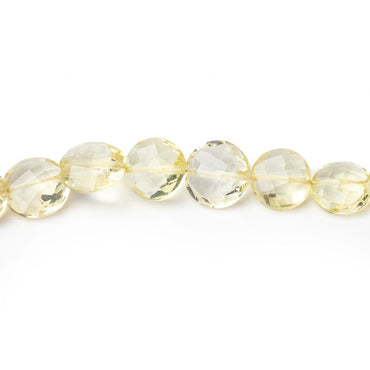 5-7mm Lemon Quartz Faceted Coin Beads 16 inch 67 pieces (ONLINE ORDER ONLY)