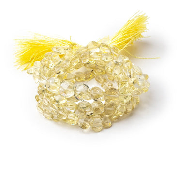 5-7mm Lemon Quartz Faceted Coin Beads 16 inch 67 pieces (ONLINE ORDER ONLY)