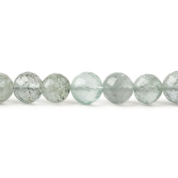 5-7mm Moss Aquamarine Faceted Round 8.25 inch 33 pcs  A (ONLINE ORDER ONLY)