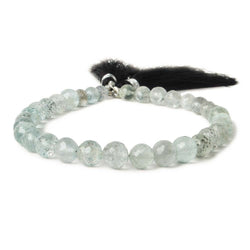 5-7mm Moss Aquamarine Faceted Round 8.25 inch 33 pcs  A (ONLINE ORDER ONLY)