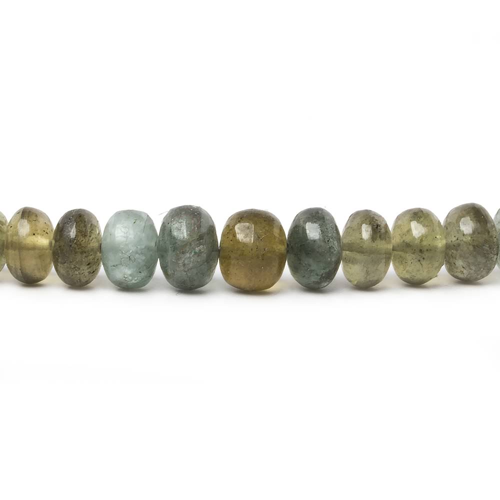 5-7mm Moss Aquamarine Plain Rondelle Beads 16 inch 100 pieces (ONLINE ORDER ONLY)