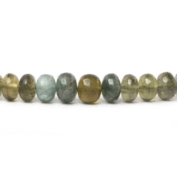 5-7mm Moss Aquamarine Plain Rondelle Beads 16 inch 100 pieces (ONLINE ORDER ONLY)