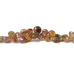 5-7mm Multi Color Sapphire Beads Heart Briolette 16.5 inch 166 pieces (ONLINE ORDER ONLY)