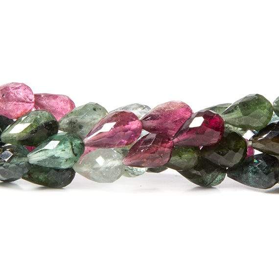 5-7mm Multi Color Tourmaline Beads Straight Drilled Tear Drop 50 pcs (ONLINE ORDER ONLY)
