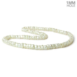 5-7mm Mystic Prehnite 1mm drill hole Faceted Rondelle Beads 16 inch 108 pieces (ONLINE ORDER ONLY)