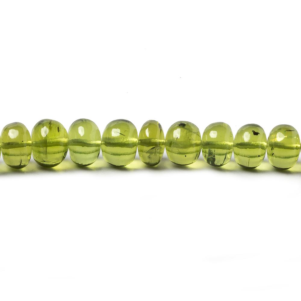 5-7mm Peridot plain rondelle beads 18 inch 100 pieces AA (ONLINE ORDER ONLY)