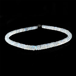 5-7mm Rainbow Moonstone Faceted Heshi Beads 10 inch 98 pieces AAA (ONLINE ORDER ONLY)