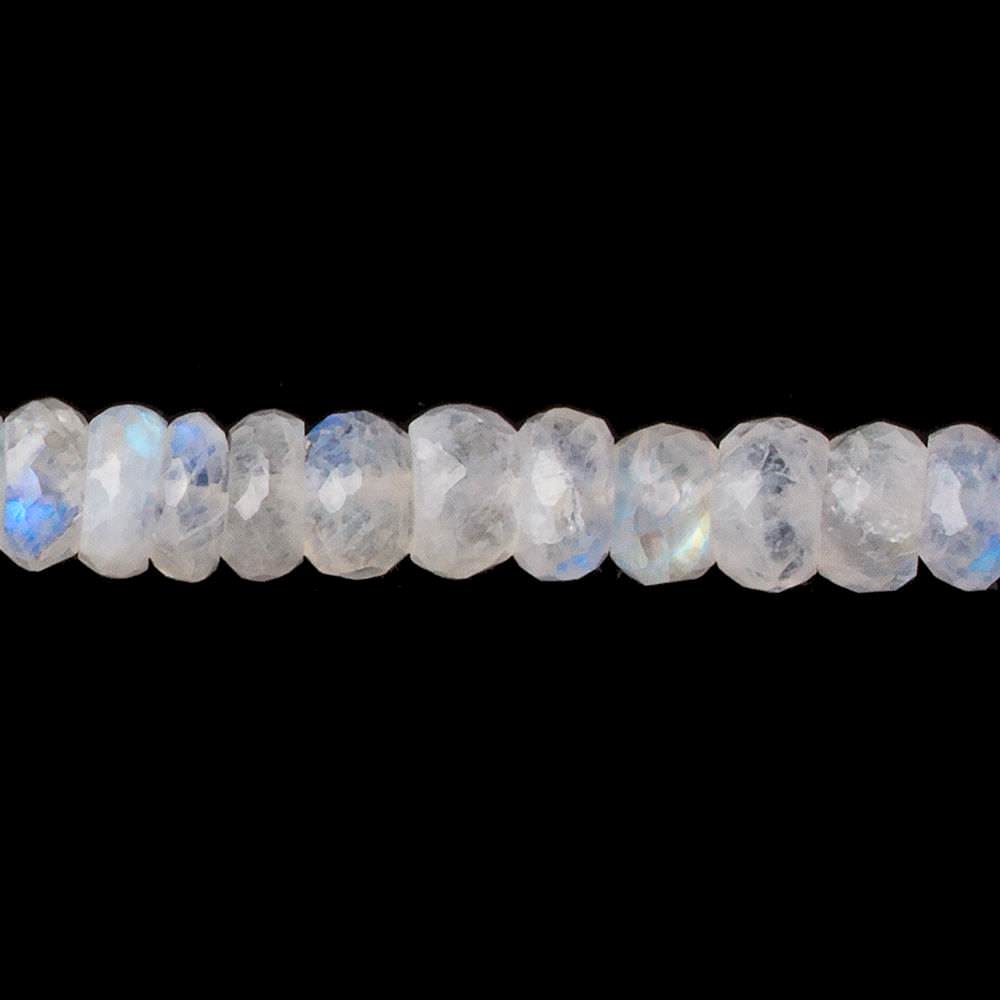 5-7mm Rainbow Moonstone Faceted Rondelle Beads 13.5 inch 85 beads AA (ONLINE ORDER ONLY)